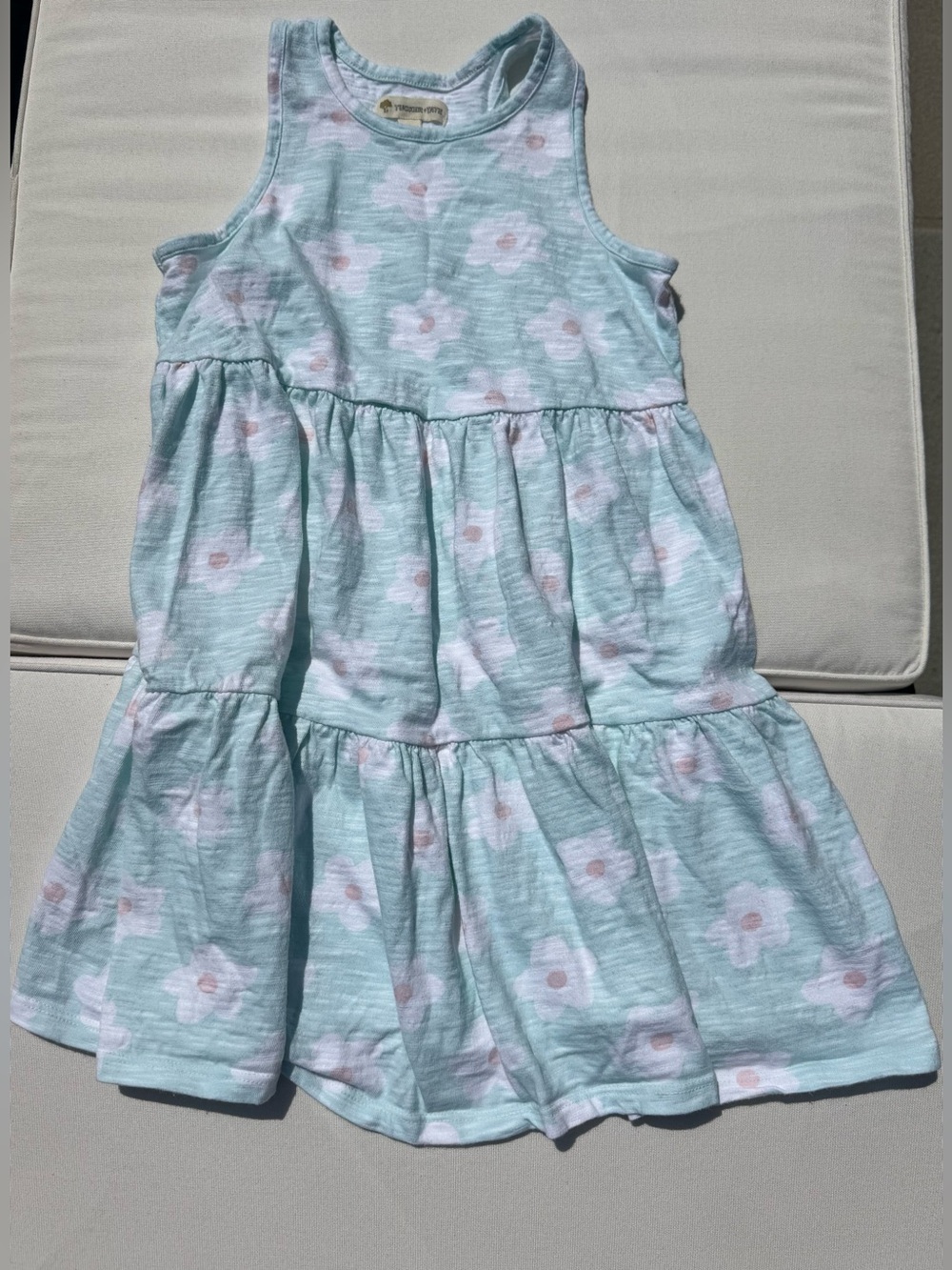 Tucker + Tate Light Blue Floral Tiered Tank Dress